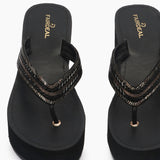 Intricate Detail Wedges black front zoom