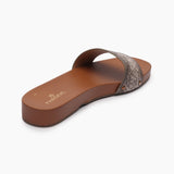 Elevated Textured Slip Ons beige back