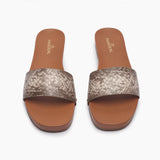 Elevated Textured Slip Ons beige front