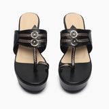 Wedge Kohalpuris black front