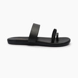 Intricate Stone Detail Flats black side profile