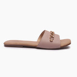 Chainlink Accented Flats light pink side profile