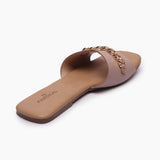 Chainlink Accented Flats light pink back