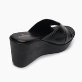 Classic Wedge Slip Ons black back
