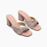 Knotted Chain Heels black side angle