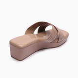 Cross Pattern Wedges light pink back