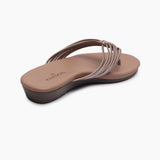 Split Strapped Flats grey back