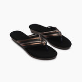 Split Strapped Flats black side angle