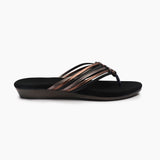 Split Strapped Flats black side profile
