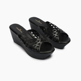 Perforated Pattern Wedges black side angle