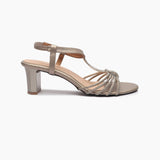 Knotted Chain Sandals grey side profile