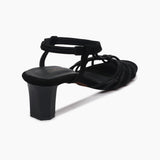 Knotted Chain Sandals black back