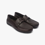 GEOX Moner Wide 2 Fit Driver Buckle brown side angle