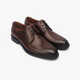 Classic Broad Toe Derbys brown side angle