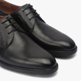 Classic Broad Toe Derbys black side angle zoom