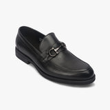 Horse Bit Buckle Moccasins black side single