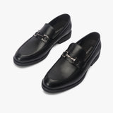 Horse Bit Buckle Moccasins black opposite side