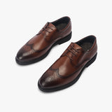 Broad Toe Wingtips cognac opposite side