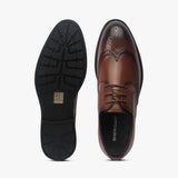 Broad Toe Wingtips cognac top and sole