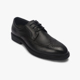 Broad Toe Wingtips black side single
