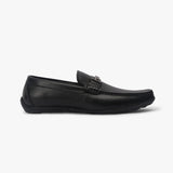T Buckle Loafers black side profile