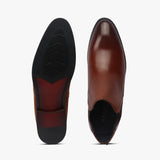 Box Calf Leather Chelsea Boot brown top and sole