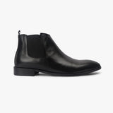 Box Calf Leather Chelsea Boot black side profile