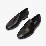 Braided Buckle Moccasins coffee opposite