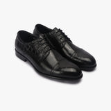 Croc Pattern Derbys black side angle