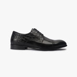 Croc Pattern Derbys black side profile