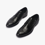 Croc Pattern Derbys black opposite