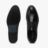 Croc Pattern Derbys black top and sole
