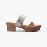 Toe Ring Slip Ons gold side profile with heel