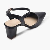 Snake Print Anklestrap Pumps black back