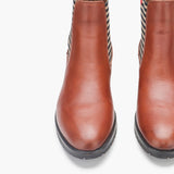 Formal Tan Boots front zoom