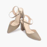 Classic AnkleStrap Pumps olive