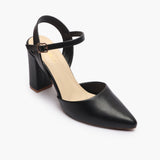 Classic AnkleStrap Pumps black side single