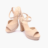 Bold Platform Sandals beige