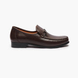Original Trumoc With Metal Bit Lamb brown side profile with heel