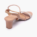 Strap Embellished Sandals light pink back