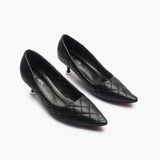 Quilted Pumps black side angle