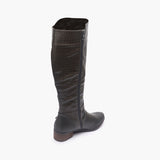 Croc Finish Single buckle Boots grey back