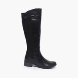 Quilted Boots black side profile