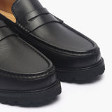 EVA Sole Penny Slip On black front zoom