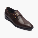 Classic Single Buckle Monk coffee side single