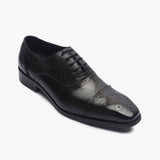 Medallion Toe Semi Brogue Lace ups black side single
