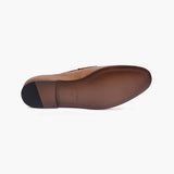 Milled Leather Penny Loafers tan sole