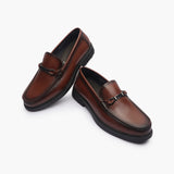 Sheridan Minimal Metal Bit Slip On cognac