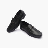 Loafers With Chainlink Buckle black