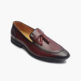Tassle Slip Ons maroon side single